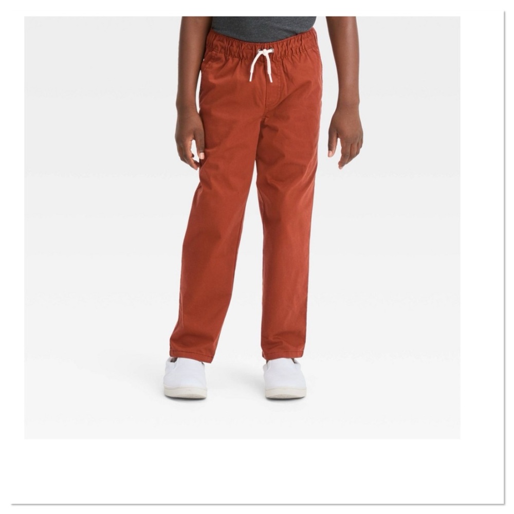 Boys Relaxed Fit Tapered Woven Pull On Pants Cat & Jack